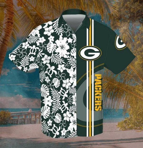 Green Bay Packers Nfl Football Sport Logo Cool Hawaiian Graphic Hawaiian Shirt